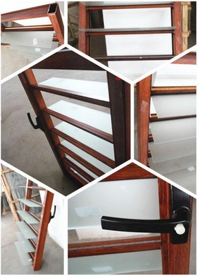 Arched Horizontal Louvered Glass Shutter Window Replacement SGS