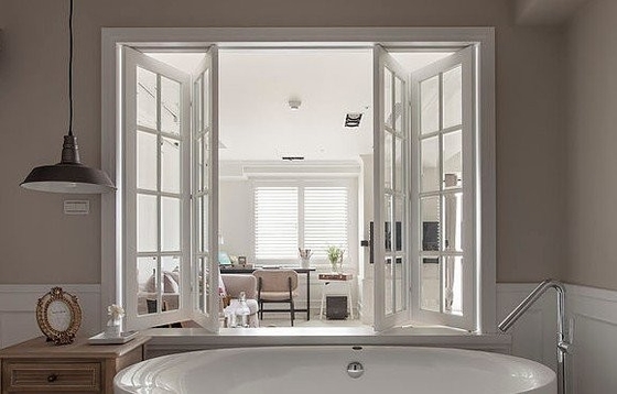 1.6mm Frameless Folding Glass Windows Energy Saving With Tempered Glass