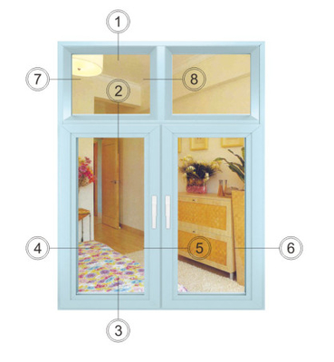Double Aluminium Casement Windows