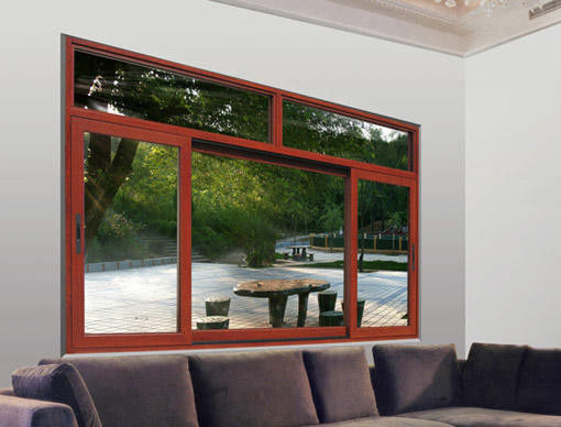 Buiten Groot Houten de Korrelsteun Gelamineerd Glas van 3 Comité Aluminium Glijdend Vensters