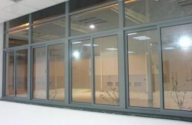 Bureau Donker Grey Single Glass Slider Window/Horizontaal Binnenlands Glijdend Venster