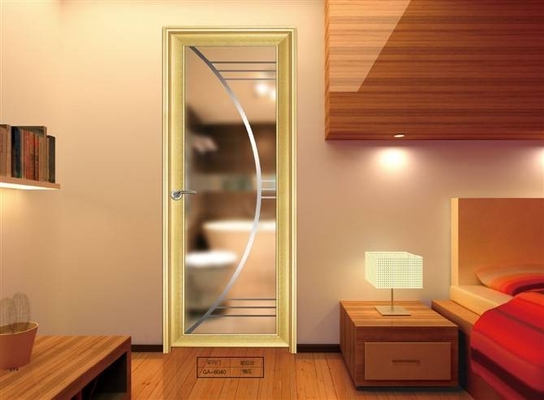 Toilet, het Aluminiumdeuren van het Keukenglas/Decoratieve Dubbele Glasdeuren